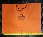 Authentic Hermes Shopping Gift Paper Bag Large 23 5  X 19 25 