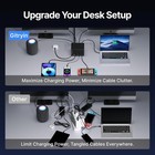 Gitryin Charging Station Extension Cord Retractable Cable Charger Ac usb type-c