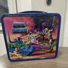 Aladdin Industries He-man Masters Of The Universe Metal Lunchbox W  Thermos Blue
