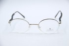 New Gold   Wood 323 16 Silver Black Authentic Frames Eyeglasses 48-21