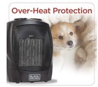 Black decker 1500w Ceramic Heater - Black  bhdc201 