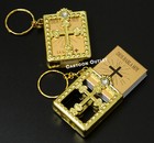 12 Baptism Communion Mini Bible Keychain Favors Spanish Recuerdos De Bautizo