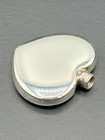 Vintage Tiffany   Co Sterling Silver Heart Perfume Bottle Travel Flask Dauber