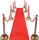 Red Carpet Runner For Party  2 X 15 Ft  Non-woven Polyester Fabric Aisle Runn   