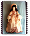 Hardanger Dress And Doll 24  Pattern Hanky Panky Soft Sculpture