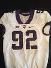 Game Worn Used Nike Tcu Horned Frogs Football Jersey  92 Size 44 