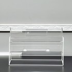 Clear Acrylic Raffle Drum Ticket Draw Casino Lottery Bingo 16x12x9 dim 9  Drum