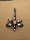 Vtg Joe Eby  Sterling Silver Dragonfly Navajo 925 Pin Brooch    