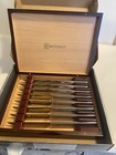 Wusthof Steak Knives Set Of Eight  8  In Original Wooden Presentation Box U251