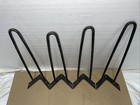 Set Of 4 Vintage Mid Century Modern Mcm Hairpin 16  Heavy Metal Table Legs