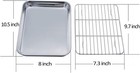 Tefar Toaster Oven Pan Tray With Cooling Ra  Stainl Steel Toaster