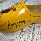 Heineken Holland Beer- Wooden Shoe- Decorated With Logo   Design- Vintage