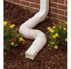 Expandable 25-55    Flex Drain Downspout Extension Rain Pipe Spout Flexible Gutter