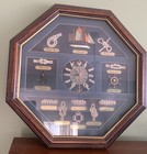 Decorative Wall Clock With Nautical Knots Wall Hanging 3d Shadow Box Ship Decor