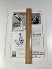 Art Supplies Print Ad 1925 Original Rare Antique Nyc Weber Paint Strathmore Mass