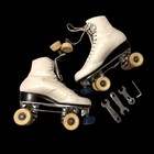 Riedell 220 Roller Skates Sure-grip Century Powell Bones Wheels Bag Size 9 Vtg