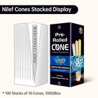 Pre Rolled Cones 1000 Pack 1 1 4 Size 84mm Natural Brown Unbleached Rolling