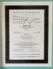 Patti Lupone Signed Sweeney Todd Souvenir Program May 2000 New York Philharmonic