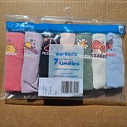 Carter s Girls 7-pack Stretch Cotton Undies Panty 4-5  8  10-12  14 Nwt