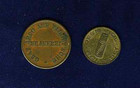 Germany Vintage Lot Of  2  Tokens  Beer    desmanol Lipstick And Hand Cream 
