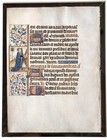Illuminated Manuscript Leaf From A Book Of Hours