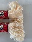 2 Vtg Aunt Lydia s Heavy Rug Yarn Cotton   Rayon Blend 70 Yds 558 Original Cream
