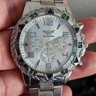 Sporty Luxury Men s Quartz Watch Alloy Resistant To Scratches  Zhowe Silver whit