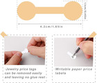 1000pcs Jewelry Price Tags Merchandise Barbell Price Stickers Jewelry Size