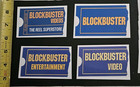 Free Same Day Shipping Blockbuster Video Logo s 4 Vinyl Sticker Lot