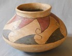Large Pot Olla Jar Ca 1970s Red Black Tan Mata Ortiz Zia Pueblo Terracotta Round