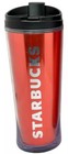Starbucks Coffee Mug Cup 16oz Red Logo Travel Tumbler With Resealable Lid