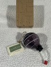 Vtg Garden Culture Hand Blown Art Glass Hummingbird Feeder Lilac Swirl Nib 2001