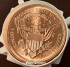Golden State Mint Saint Gaudens Lady Liberty 1 Oz  999 Fine Copper Round Usa