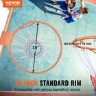 Vevor Basketball Rim Replacement Outdoor Heavy Duty Hanging Flex Hoop Net