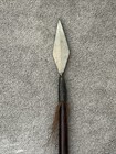 Vintage African Wood   Metal Hand Carved Spear 59   