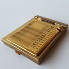 Vintage Mcm 2    Pocketsize Mini Metal List Finder Address Organizer Index W  Box