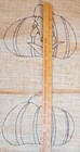 Pumpkin Jol Design Burlap Punch Or Hooked Cloth Rug Pattern Fall Halloween