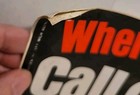 Vtg  Where s Jimmy Hoffa Bumper Sticker  1970s  14  X 3 75 
