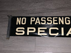 Bmt Ny Nyc Subway Roll Sign 1948 Special No Passengers Not In Service Warning