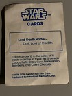1978 Star Wars Big G Cereal Card  15 Darth Vader General Mills Promo