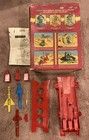 Red 1970s Ideal Zeroid Robots Missile Defense Pad W  Original Box   Instructions