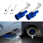 2pcs Turbo Sound Whistle Simulator - Aluminum Alloy Blue - Car Turbo Whistle