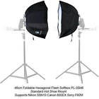 46cm Foldable Flash Soft Box Diffuser Reflector Fr Canon Pentax Nissin Speedlite
