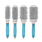 Professional Round Blue Hair Brush Ceramic Ion Hairbrush Comb Fashion Salon Hair