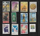 30 Used Malta Stamps