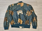 Vintage Roper Western Horse Print Jacket Cowboy Cowgirl Rodeo Equestrian Medium