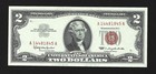1953 Or 1963  2 Two Dollar United States Note Red Seal   Crisp Uncirculated   