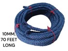 100  Cotton Rope  10 Mm X 70 Feet  Natural Thick Twisted Rope For Crafts  Sport