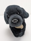 Russ Yomiko Classics Black Labrador Puppy Dog Plush 12  Stuffed Animal Laying