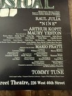 Rare Nine Raul Julia Musical Window Card Poster Broadway  14x22